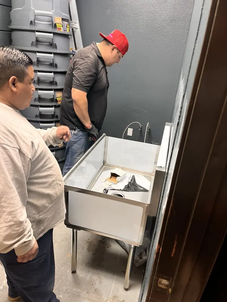 Commercial plumbing and sink installation in Silver Lakes
